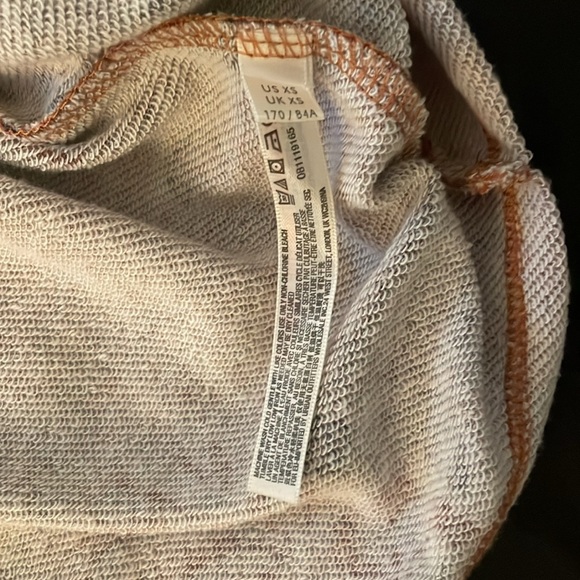 ANTHROPOLOGIE Saturday Sunday Colleen Babydoll Sweatshirt Terracotta Motif NWOT - Picture 6 of 8